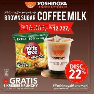Promo Harga Yoshinoya Brown Sugar Coffee Milk  - Yoshinoya