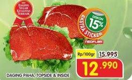 Promo Harga Daging Inside/Topside/Paha  - Superindo