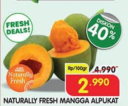 Promo Harga Naturally Fresh Mangga Alpukat per 100 gr - Superindo