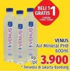 Promo Harga VENUS Air Mineral Ph 8 600 ml - LotteMart