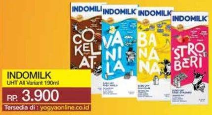 Promo Harga Indomilk Susu UHT All Variants 190 ml - Yogya