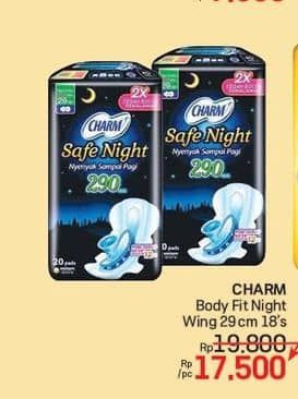 Promo Harga Charm Safe Night Wing 29cm 18 pcs - Lotte Grosir