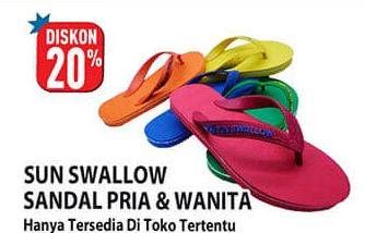 Promo Harga Sun Swallow Sandal Jepit Pria Wanita  - Hypermart