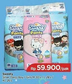 Promo Harga Sweety Silver Pants Boys / Girls M30, L28, XL26  - TIP TOP