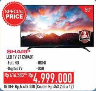 Promo Harga SHARP 2T-C50AD1i Full-HD 50"  - Hypermart