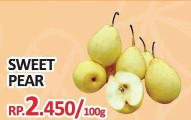 Promo Harga Pear Sweet per 100 gr - Yogya