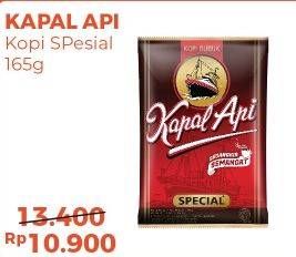 Promo Harga Kapal Api Kopi Bubuk Special 165 gr - Alfamart