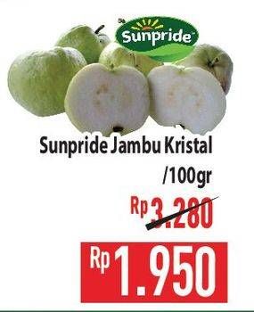 Promo Harga Sunpride Jambu Crystal per 100 gr - Hypermart