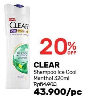 Promo Harga CLEAR Shampoo Ice Cool Mint 320 ml - Guardian