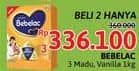 Promo Harga Bebelac 3 Susu Pertumbuhan Madu, Vanila 1000 gr - Alfamidi
