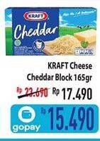 Promo Harga KRAFT Cheese Cheddar 165 gr - Hypermart