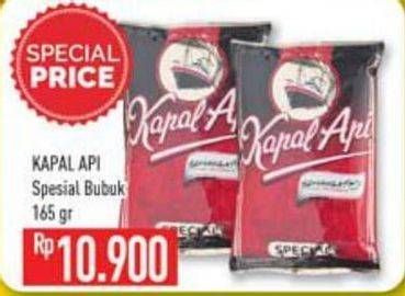 Promo Harga Kapal Api Kopi Bubuk Special 165 gr - Hypermart