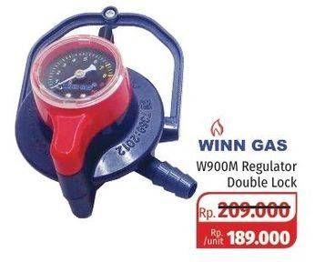Promo Harga WINN GAS W900M Regulator Lock + Meter  - Lotte Grosir