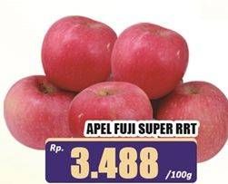 Promo Harga Apel Fuji Super RRT per 100 gr - Hari Hari