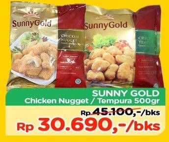 Promo Harga SUNNY GOLD Chicken Nugget/ Tempura 500 gr - TIP TOP