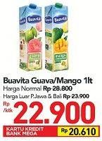 Promo Harga BUAVITA Fresh Juice Guava, Mango 1000 ml - Carrefour
