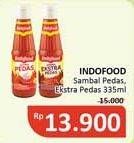 Promo Harga Indofood Sambal Pedas, Ekstra Pedas 335 ml - Alfamidi