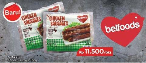 Promo Harga BELFOODS Chicken Sausages 200 gr - TIP TOP