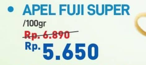 Promo Harga Apel Fuji Super per 100 gr - Hypermart