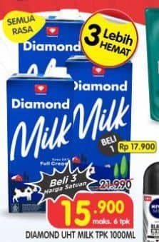 Promo Harga Diamond Milk UHT All Variants 1000 ml - Superindo