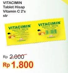 Promo Harga VITACIMIN Vitamin C - 500mg Sweetlets (Tablet Hisap) 2 pcs - Indomaret
