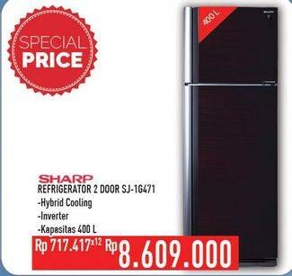 Promo Harga SHARP SJ-IG471PG | Refrigerator 2 Door  - Hypermart