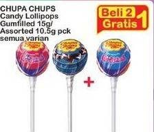 Promo Harga CHUPA CHUPS Lollipop Candy Gumfilled, Assorted 10 gr - Indomaret