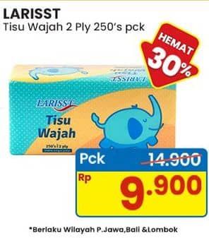 Promo Harga Larisst Facial Tissue 250 sheet - Indomaret
