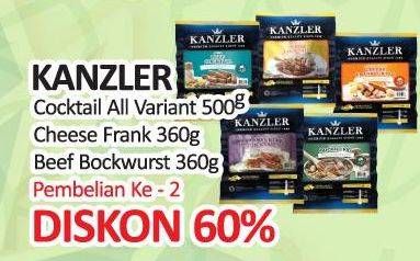 Promo Harga KANZLER Cocktail/Cheese Frankfurter/Bockwurst  - Yogya