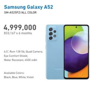 Promo Harga SAMSUNG Galaxy A52 All Variants  - Electronic City