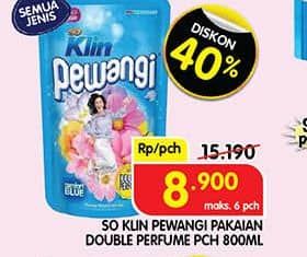 Promo Harga So Klin Pewangi All Variants 800 ml - Superindo