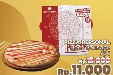 Promo Harga Beef Sausage Pizza Personal  - LotteMart