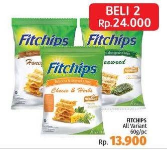 Promo Harga FITCHIPS Delicious Multigrain Chips All Variants per 2 bungkus 60 gr - LotteMart