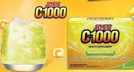 Promo Harga JOSS C1000 Health Supplement per 6 sachet 3 gr - Hari Hari