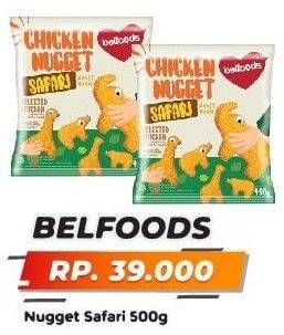 Promo Harga BELFOODS Nugget Chicken Nugget Safari 450 gr - Yogya