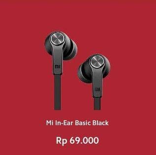 Promo Harga XIAOMI Mi In-Ear Headphones Basic Black  - Erafone