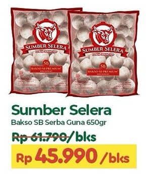 Promo Harga Sumber Selera Bakso Sapi SB Serba Guna 50 pcs - TIP TOP