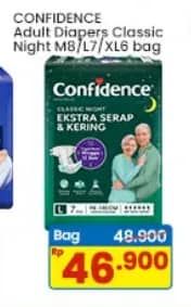 Promo Harga Confidence Adult Diapers Classic Night L7, M8, XL6 6 pcs - Indomaret