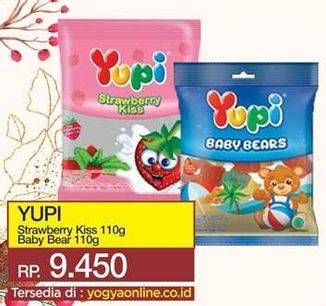 Promo Harga YUPI Strawberry Kiss/Baby Bears  - Yogya