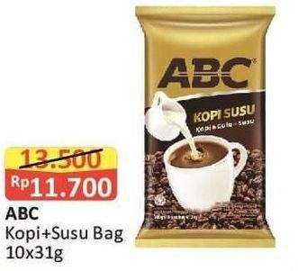 Promo Harga ABC Kopi per 10 sachet 31 gr - Alfamart