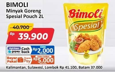 Promo Harga Bimoli Minyak Goreng Spesial 2000 ml - Alfamart