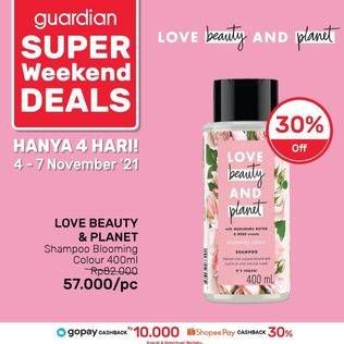 Promo Harga LOVE BEAUTY AND PLANET Shampoo Murumuru Butter Rose 400 ml - Guardian