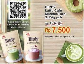 Promo Harga Birdy Latte Cafe Matcha, Taro 3 pcs - Indomaret