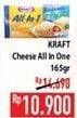 Promo Harga KRAFT All in 1 Cheddar 165 gr - Hypermart