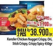 Promo Harga Kanzler Chicken Nugget Crispy, Original, Stick Crispy, Crispy Spicy 450 gr - Hypermart