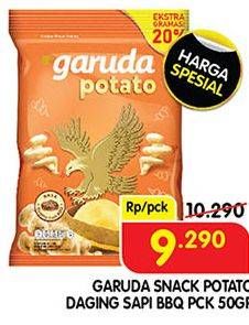 Promo Harga GARUDA Potato Daging Sapi BBQ 60 gr - Superindo