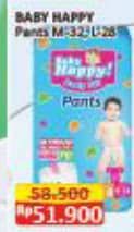 Promo Harga Baby Happy Body Fit Pants M32, L28 28 pcs - Alfamart