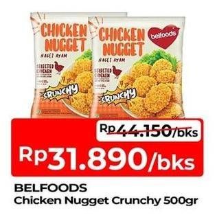 Promo Harga Belfoods Nugget Chicken Nugget Crunchy 500 gr - TIP TOP