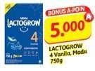 Promo Harga Lactogrow 4 Susu Pertumbuhan Vanila, Madu 750 gr - Alfamidi