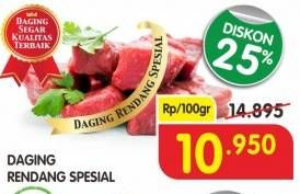 Promo Harga Daging Rendang Sapi Spesial per 100 gr - Superindo